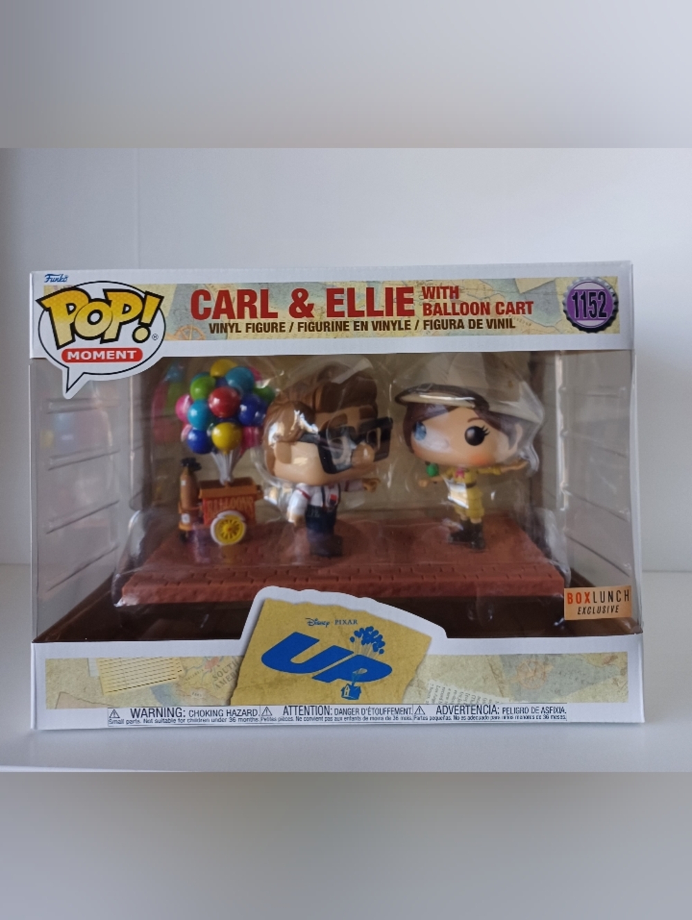 Pixar Disney Carl And Ellie With Balloon Cart 1152 Vinyl Funko Pop Moment